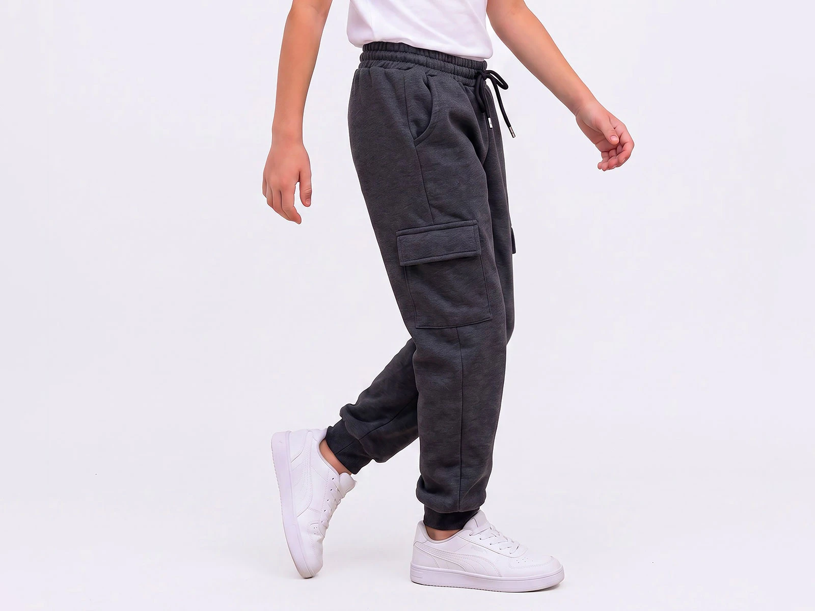 Toptan MİSS MODEL Tek Komando Cepli 2 İp Unisex Okul Tek Alt Toptan Bebek Çocuk Giyim - Beniz Kids