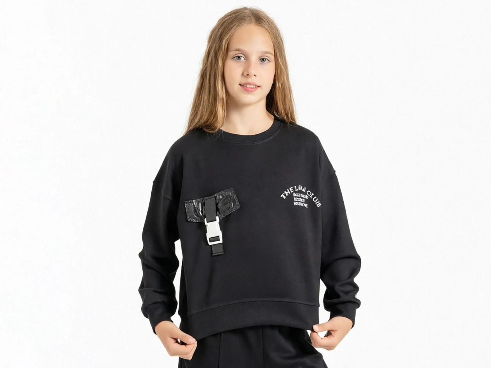Toptan ÖZ BEBE The Lola Baskılı Oysho Kız Sweat  Toptan Bebek Çocuk Giyim - Beniz Kids