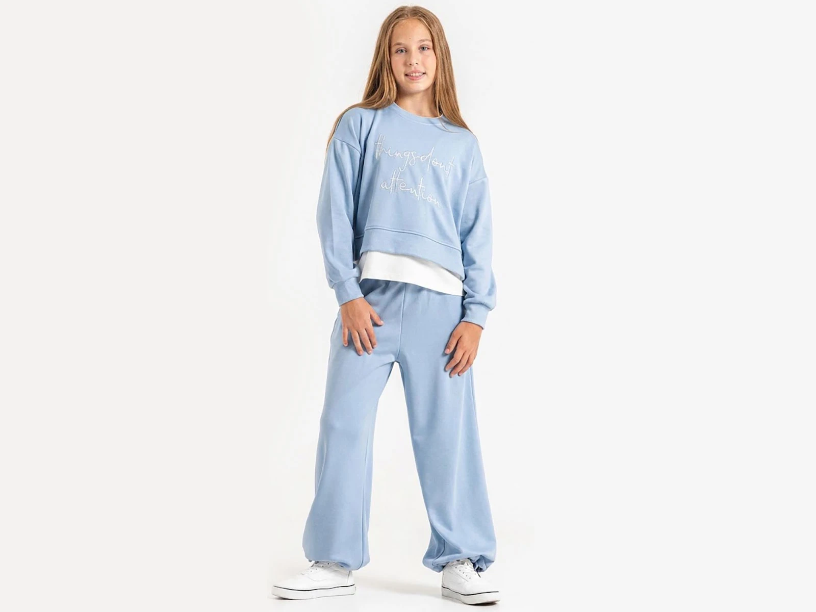 Toptan ÖZ BEBE Things Baskılı Kız Takım  Toptan Bebek Çocuk Giyim - Beniz Kids