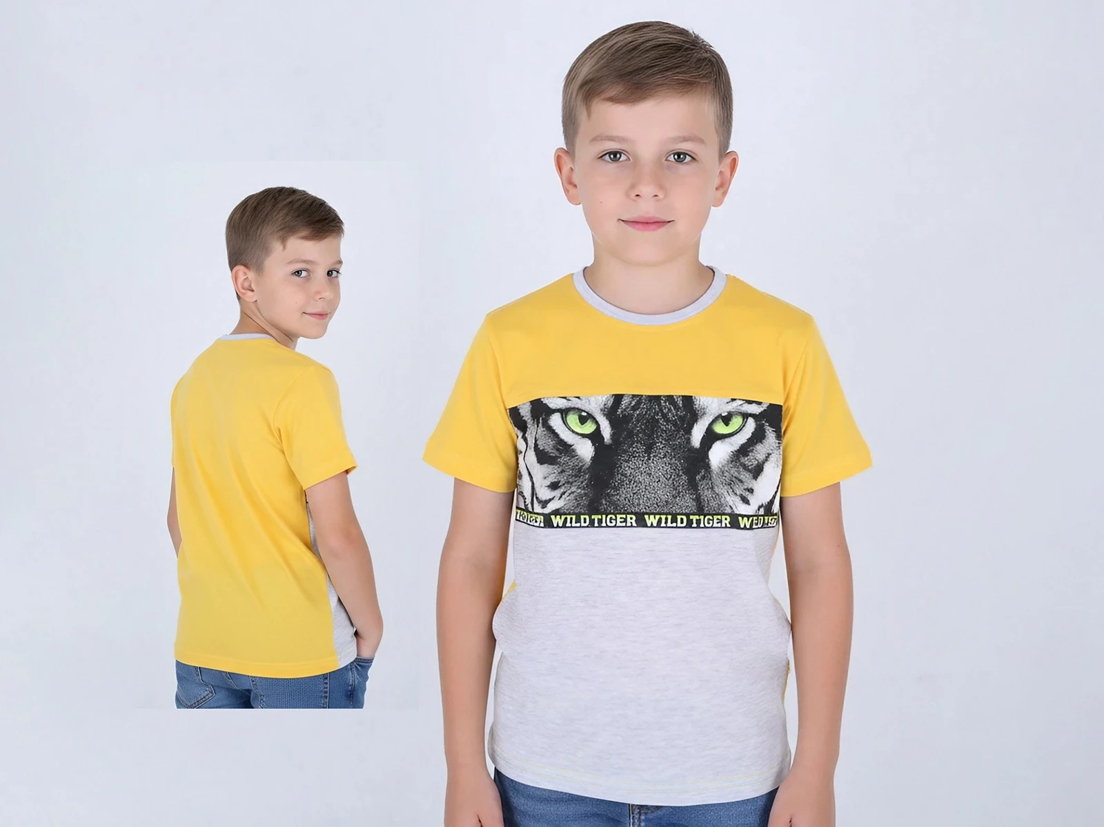 Tiger Baskılı Erkek Tişört