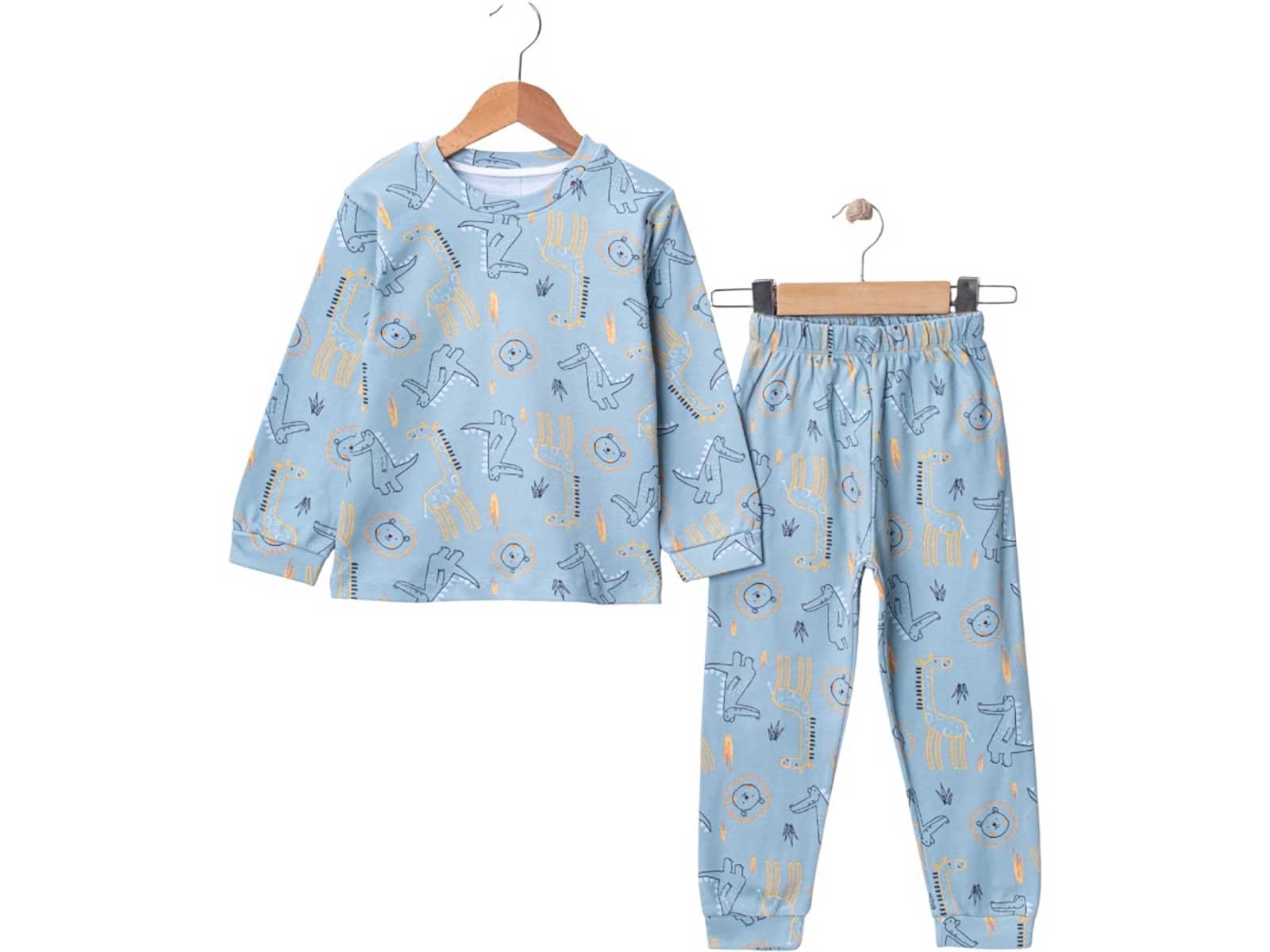 Timsah Desenli Erkek Pijama Takım