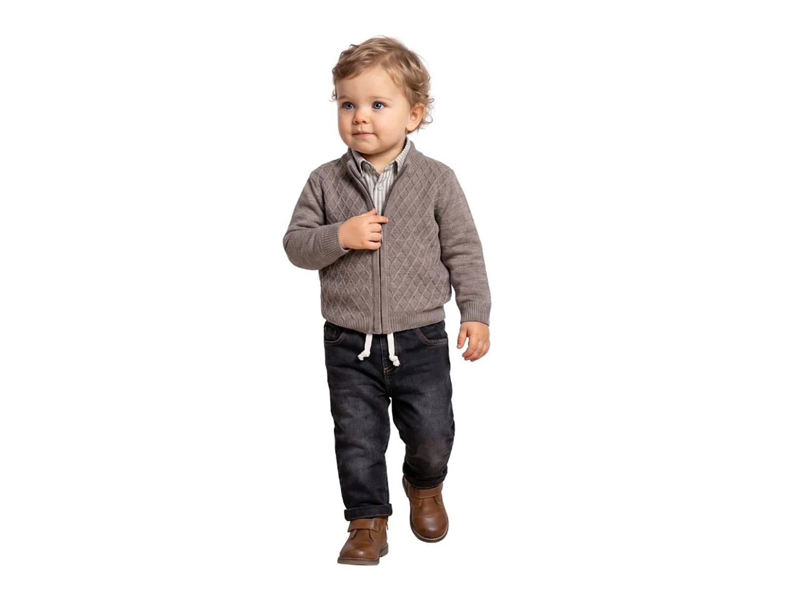 Toptan ORYEDA Triko 3'lü Erkek Bebek Takım Toptan Bebek Çocuk Giyim - Beniz Kids