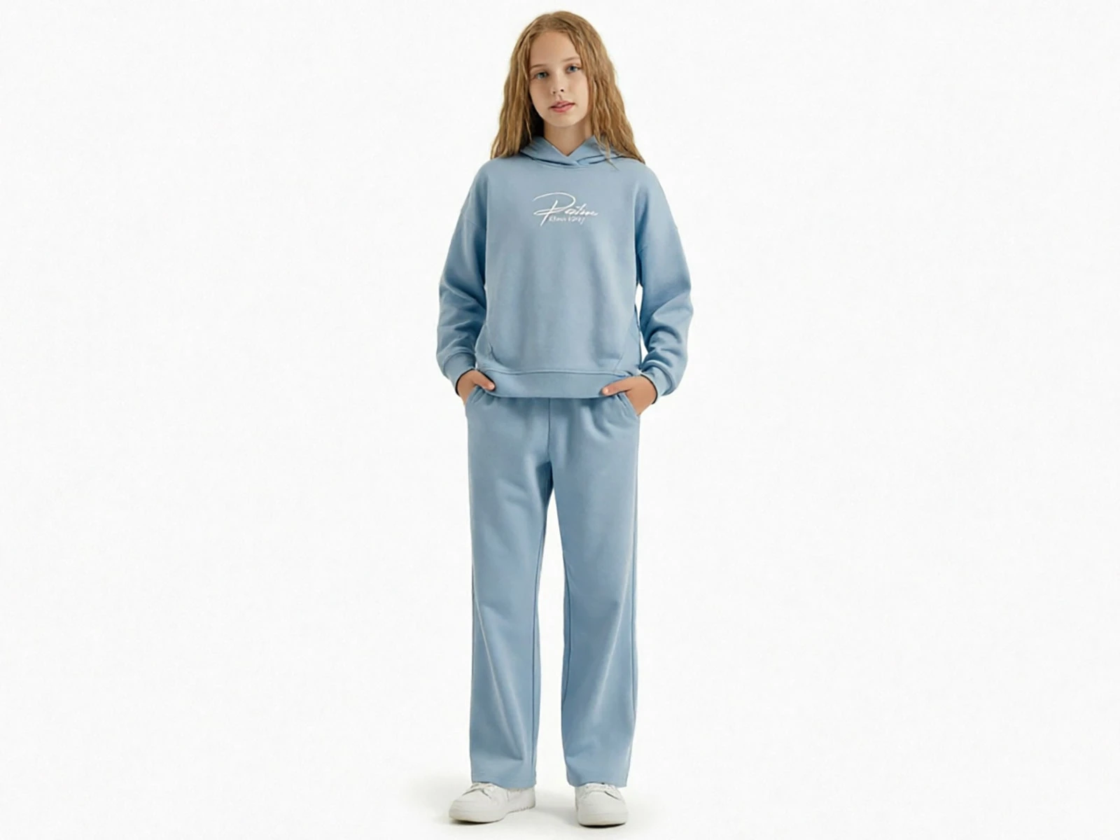 Toptan ÖZ BEBE Vibes Baskılı Çıtçıtlı Oysho Kız Takım Toptan Bebek Çocuk Giyim - Beniz Kids