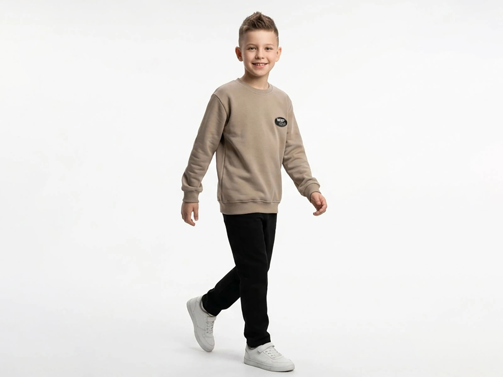 Toptan TANEM KİDS What Time Baskılı Erkek Çocuk Sweat Toptan Bebek Çocuk Giyim - Beniz Kids