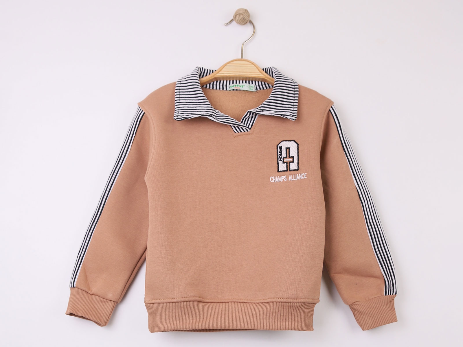 Yakalı Erkek Sweat 3ip Şardonlu