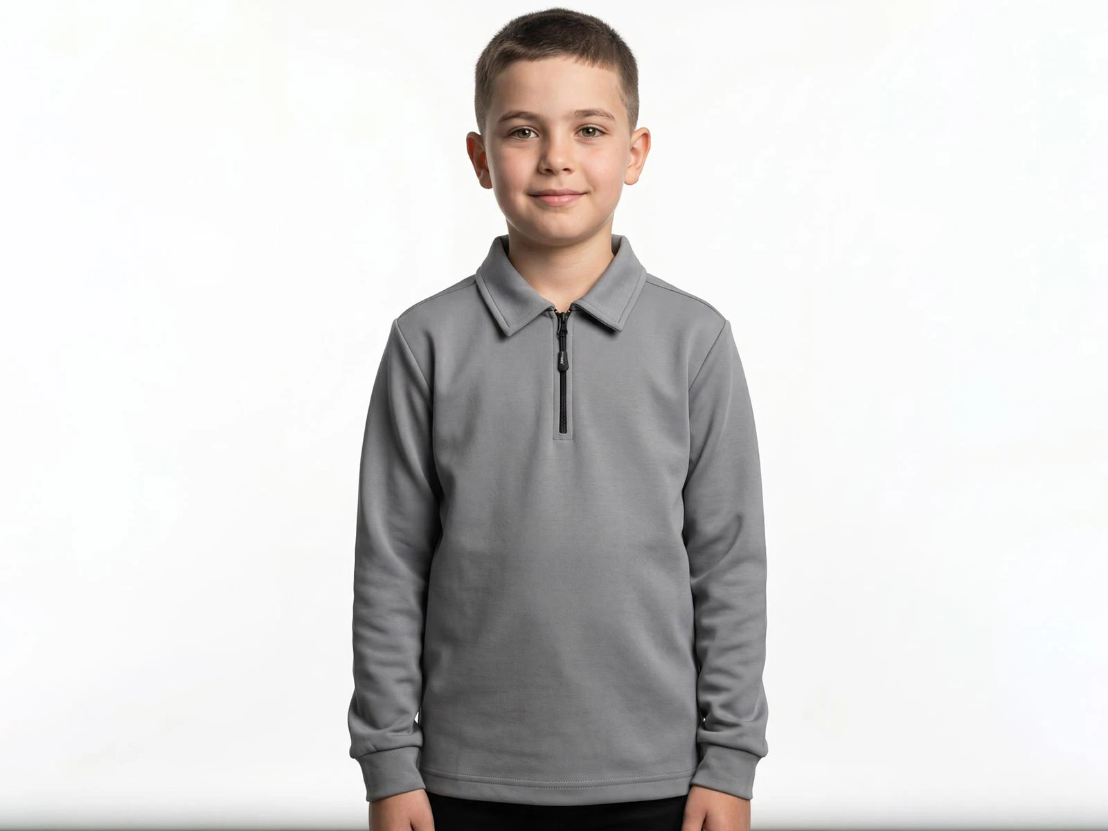 Toptan TANEM KİDS Yakalı Fermuarlı Erkek Sweat  Toptan Bebek Çocuk Giyim - Beniz Kids
