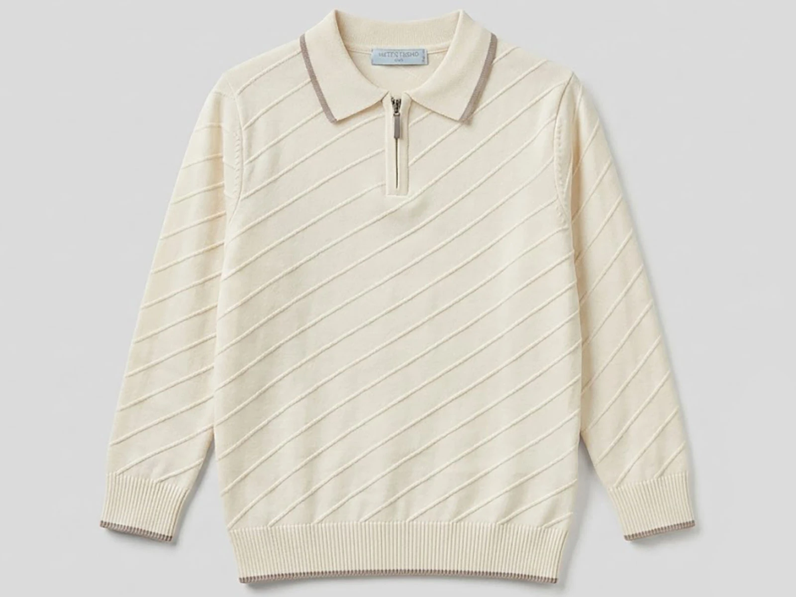 Toptan METEX Yan Çizgili Fermuarlı Triko Erkek Sweat Toptan Bebek Çocuk Giyim - Beniz Kids