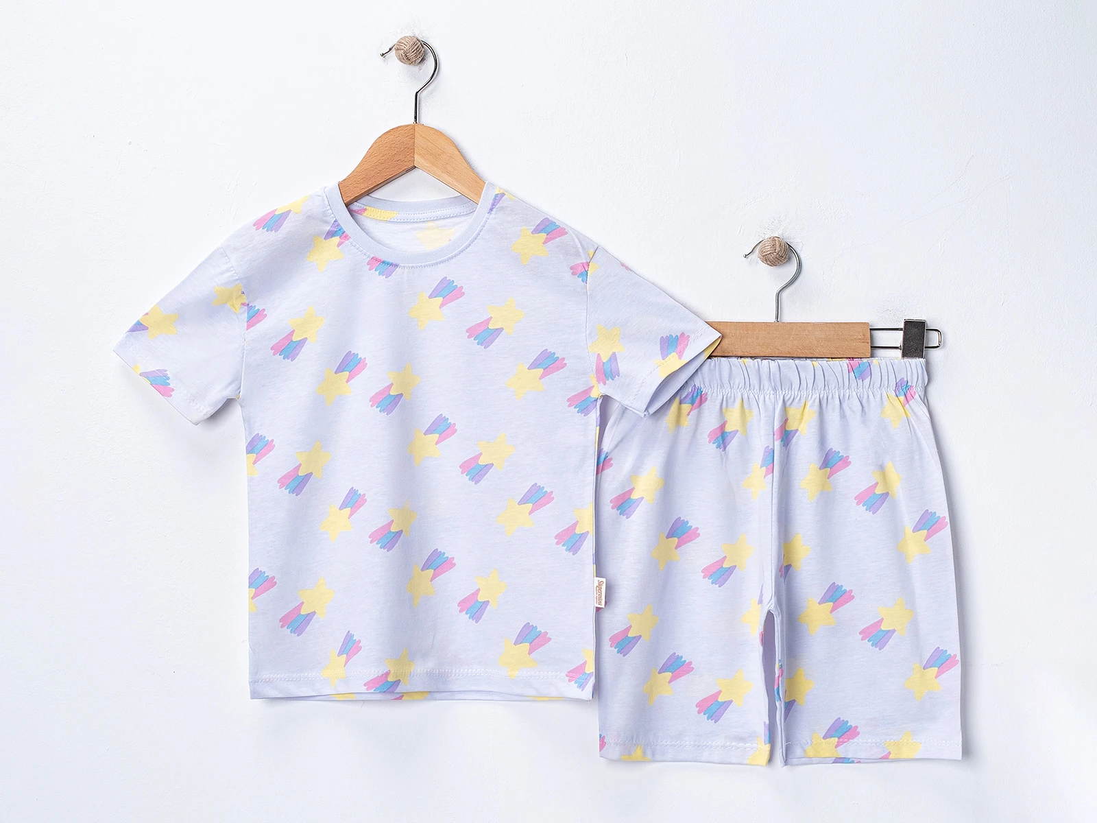 Yıldız Desenli Kız Pijama Takım