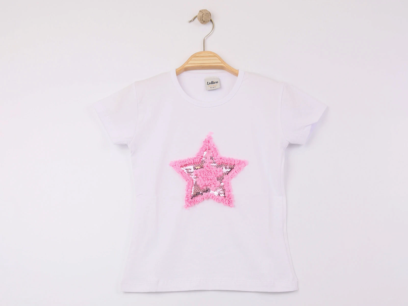 Yıldız Nakışlı Unisex Tişört