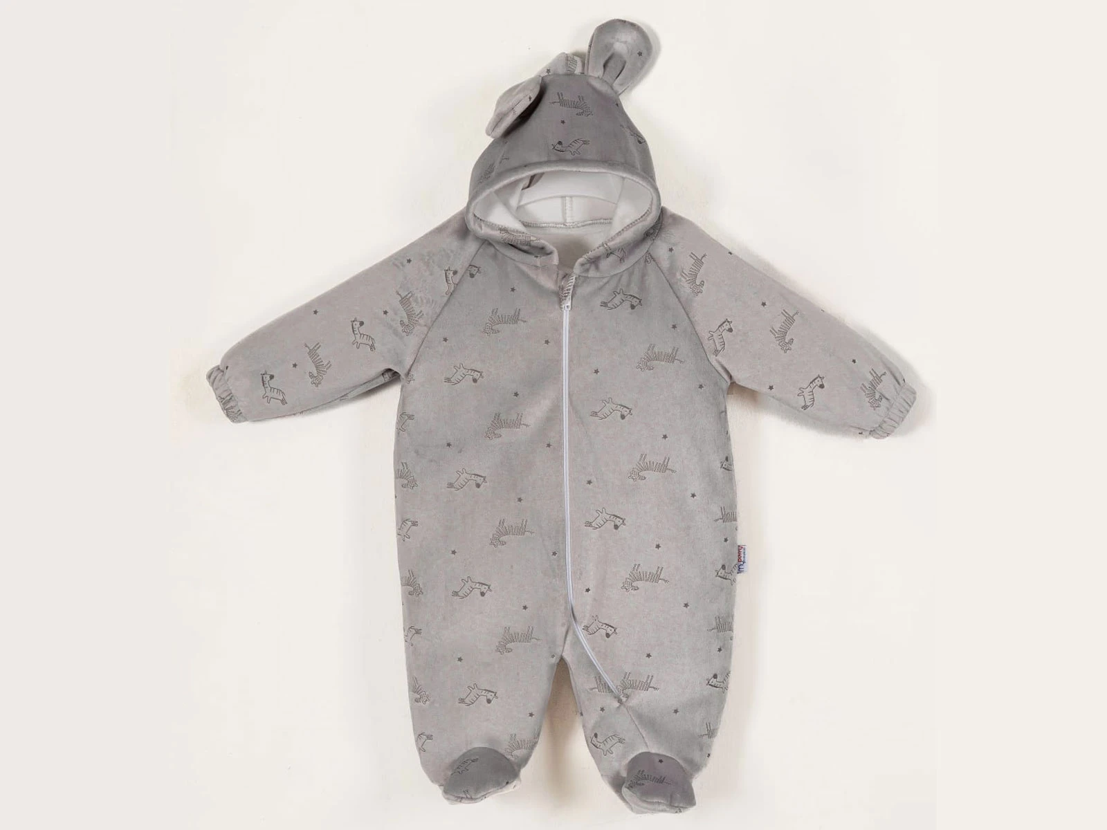 Toptan MY BERRY Zebra Nakış Desenli Şapkalı Fermuarlı Erkek Bebe Tulum  Toptan Bebek Çocuk Giyim - Beniz Kids