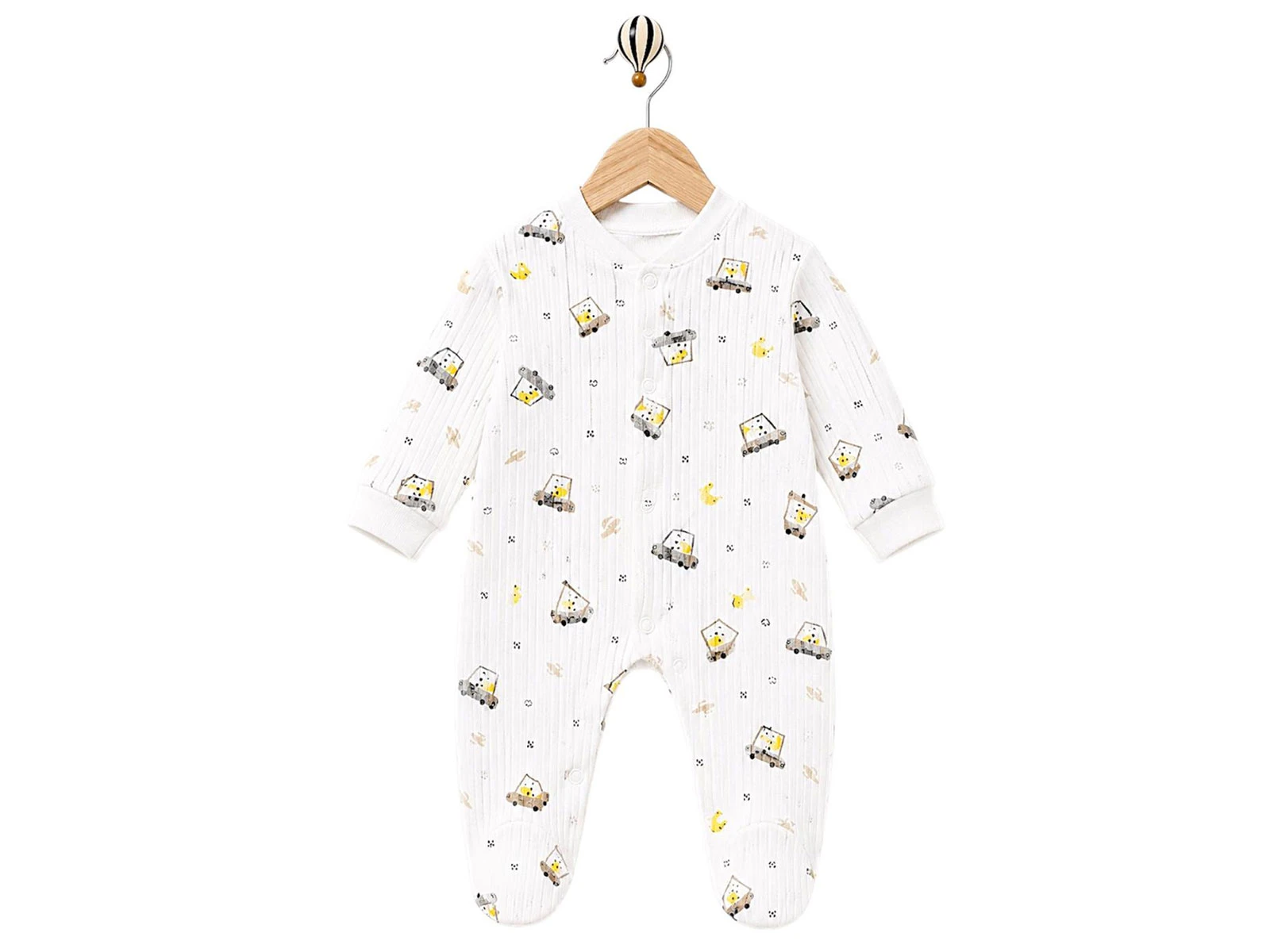 Toptan SÜPERMİNİ  Zürafa Desenli Bebe Tulum  Toptan Bebek Çocuk Giyim - Beniz Kids