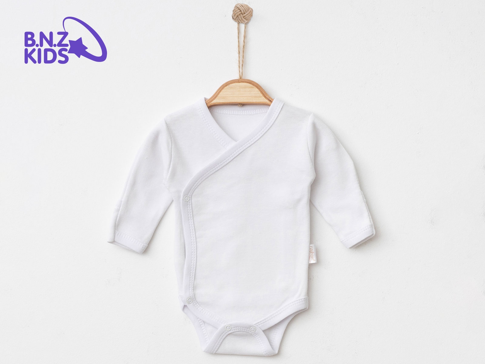 Toptan NAYINOM Düz Unisex Kundak Çıtçıtlı Badi Toptan Bebek Çocuk Giyim - Beniz Kids