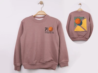 Toptan WENGE KİDS 7 Daily Baskılı 2 İp Erkek Sweat - Toptan Çocuk Giyim Beniz Kids