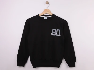 Toptan WENGE KİDS 80 Baskılı Erkek Sweat  SİYAH - Beniz Bebe