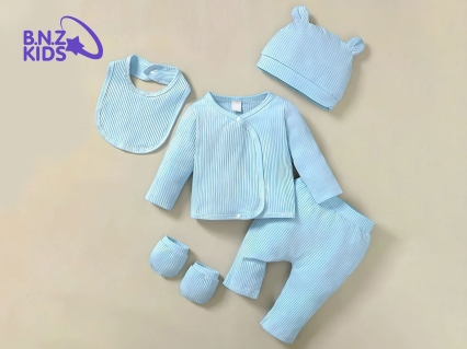 Raporlu Unisex Beşli Zıbın Yenidoğan Set