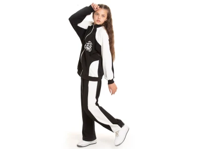 Toptan COOL KİDS All Stars Baskılı Hırkalı Kız Takım  - Toptan Çocuk Giyim Beniz Kids