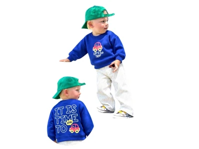 Toptan UNİCORN Araba Baskılı Şardonsuz 3 İp Erkek Takım - Toptan Çocuk Giyim Beniz Kids