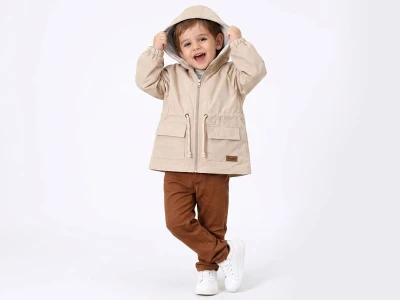 Toptan CRİSPY Armalı Cepli Erkek Yağmurluk  - Toptan Çocuk Giyim Beniz Kids