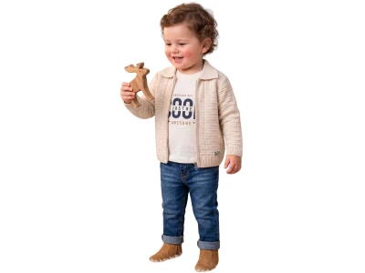 Toptan NOWA Armalı Triko Hırkalı Erkek Bebe Üçlü Takım  - Toptan Çocuk Giyim Beniz Kids