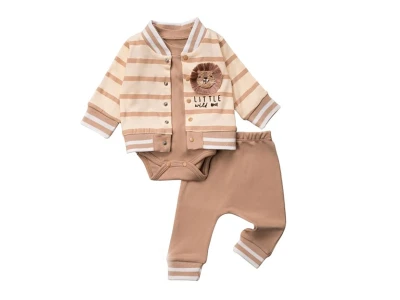 Toptan HOPY BABY Aslan Detay 3'lü Erkek Takım - Toptan Çocuk Giyim Beniz Kids
