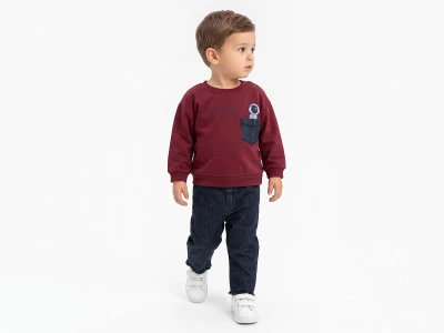 Toptan BAM-BİNO Astronot Baskılı Erkek Takım - Toptan Çocuk Giyim Beniz Kids