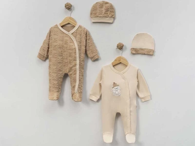 Ayıcık Baskılı Bebe Tulum 