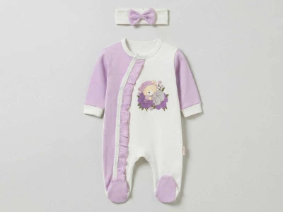Ayıcık Baskılı Bebe Tulum 