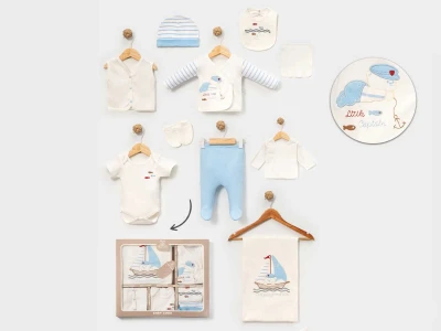 Ayıcık Baskılı Erkek Bebe 10'lu Set