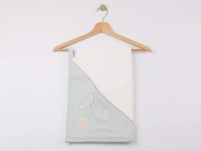 Ayıcık Baskılı Unisex Bebe Havlu