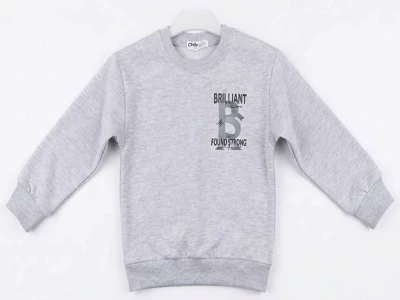 B Baskılı Erkek Sweat 