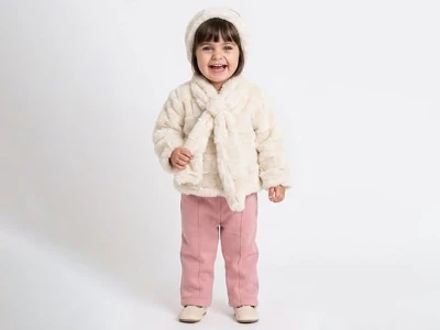 Toptan ELCİ BABY Bandana Detay 3'lü Kız Takım PEMBE - Beniz Bebe
