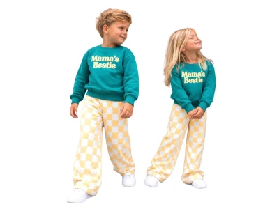 Toptan UNİCORN Baskılı Şardonsuz 3 İp Unisex Takım - Toptan Çocuk Giyim Beniz Kids