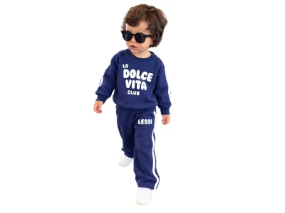 Toptan UNİCORN Baskılı Şardonsuz 3 İp Unisex Takım Model-2 - Beniz Bebe