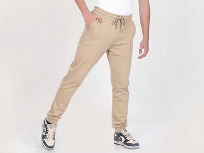 Toptan YOYO Bej Renk Düz Paça Unisex Kompakt Okul Pantolon  - Toptan Çocuk Giyim Beniz Kids