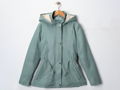 Toptan CARİNO Beli Lastikli Kız Mont - Toptan Çocuk Giyim Beniz Kids