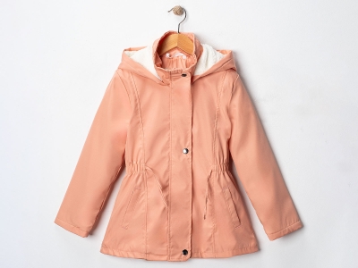 Toptan CARİNO Beli Lastikli Kız Mont - Toptan Çocuk Giyim Beniz Kids