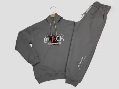 Black Baskılı Erkek Takım 