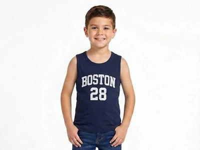 Boston Baskılı Erkek Tişört 