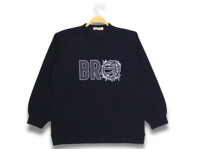 Toptan DIGIDIK KİDS Bro Baskılı 2 İp Erkek Sweat  LACİVERT - Beniz Bebe