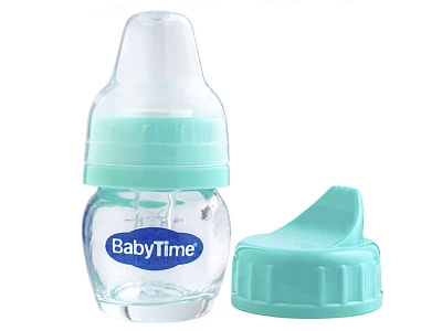 Toptan BABY TİME Cam Alıştırma Bardağı 30 ML YEŞİL - Beniz Bebe