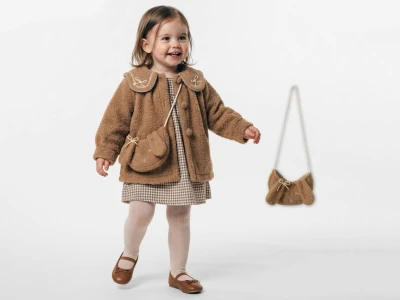 Toptan COCOSİSS Çanta Detay 3'lü Kız Çocuk Takım - Toptan Çocuk Giyim Beniz Kids