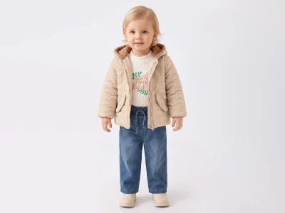 Toptan CANÖZ Ceketli 3'lü Kız Takım - Toptan Çocuk Giyim Beniz Kids