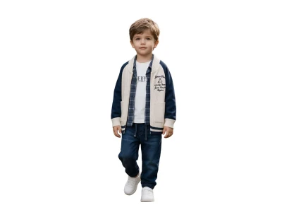 Toptan JUNİOR CLASS Ceket Gömlek 4'lü Erkek Çocuk Takım - Toptan Çocuk Giyim Beniz Kids