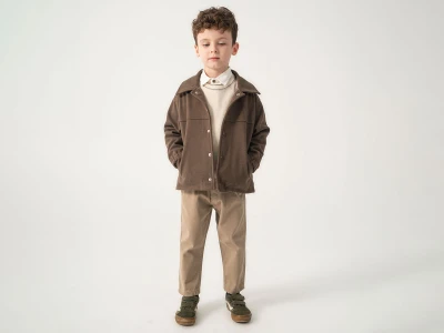 Toptan LESSOTTO Ceketli Trikolu Gömlekli Dörtlü Erkek Takım - Toptan Çocuk Giyim Beniz Kids