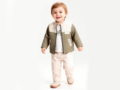 Ceketli Üçlü Erkek Bebe Takım