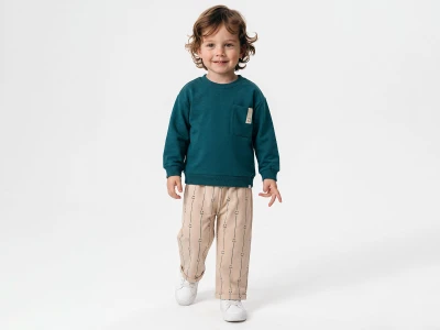 Toptan POYRAZ Cep Detay Erkek Çocuk Takım - Toptan Çocuk Giyim Beniz Kids