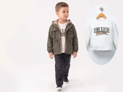 Cepli Ceketli Erkek Bebe Üçlü Takım 