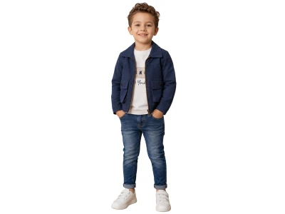 Toptan NOWA Cepli Fermuarlı Ceketli Erkek Üçlü Takım  - Toptan Çocuk Giyim Beniz Kids