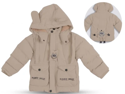 Toptan ROBİN Cepli Kapşonlu Tavşan Kulaklı Erkek Mont  - Toptan Çocuk Giyim Beniz Kids