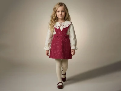 Toptan LADY GOLD Çiçek Baskılı Kız Çocuk Takım - Toptan Çocuk Giyim Beniz Kids
